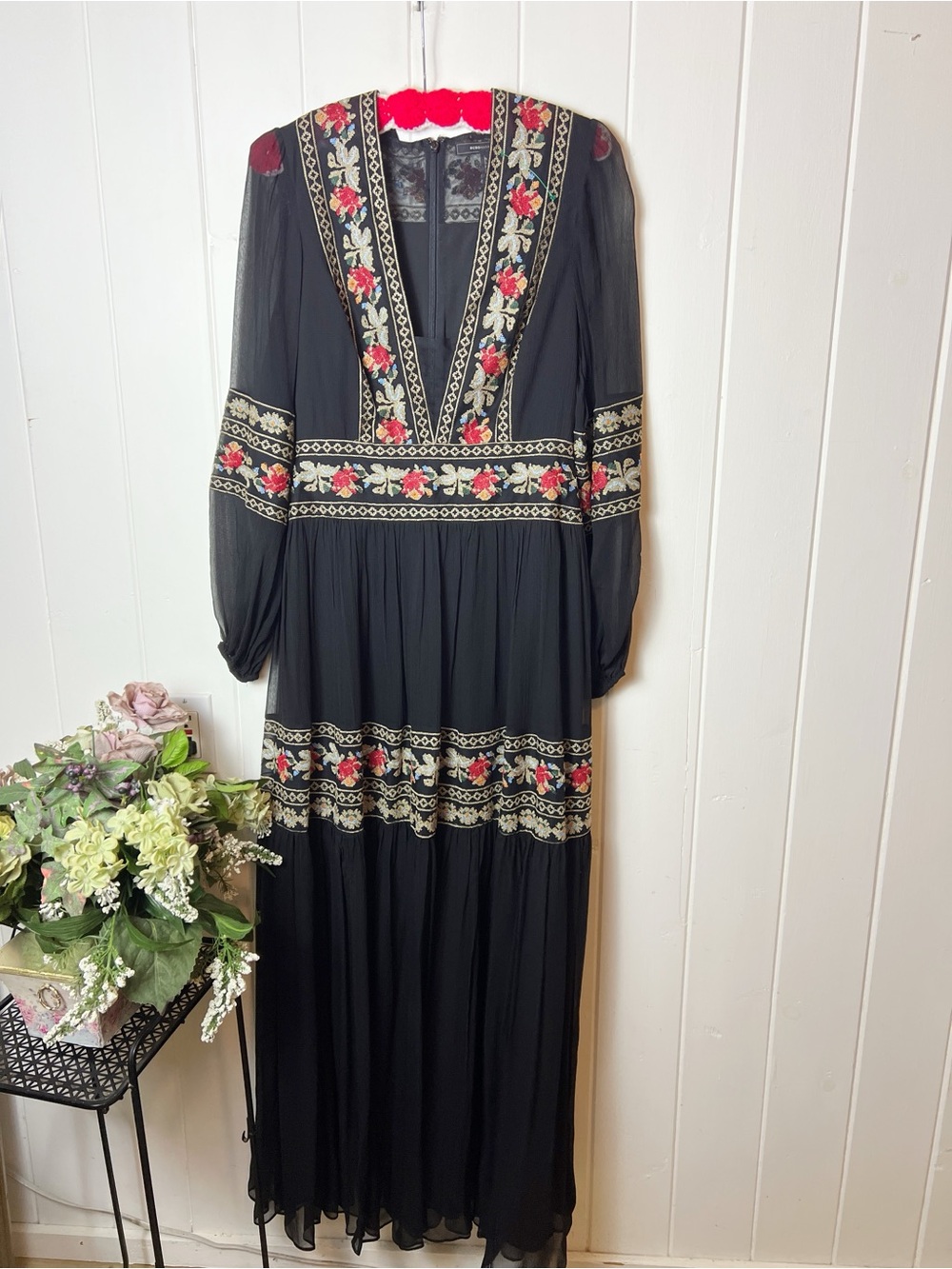 BCBGMAXAZRIA Boho Maxi Gypsy Dress NWT